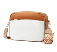 FIRSTXIU Delicado bolso cruzado de piel sintética con correa ajustable para guitarra para mujer, bolso de hombro pequeño casual, Brown, Talla única