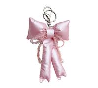FIRSTXIU Delicado llavero con cuentas acolchado con lazo para teléfono, llavero único para bolso de coche, cartera, mochila, bonito abalorio coleccionable, B, Talla única