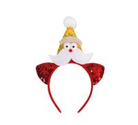 FIRSTXIU Diadema de Navidad para adultos y niños, diseño de reno con campanas, espectáculo, festival, celebración