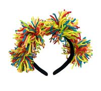 FIRSTXIU Diadema de pompones coloridos para los días de la independencia, accesorio para la cabeza de las elecciones de Estados Unidos, accesorios para desfiles, accesorios para fotos
