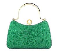 FIRSTXIU Elegante bolso de noche con cadena, delicado bolso de hombro, bolso cruzado para mujer, Green, Talla única