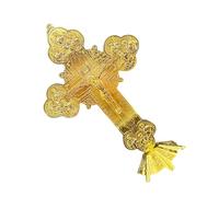 FIRSTXIU Exquisites - Figura de crucifijo de metal para mesa, diseños únicos y elegantes, mejora la colección de entusiastas del espacio vital