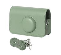 FIRSTXIU Funda de transporte portátil de cuero de color sólido, funda protectora retro para cámara H35 501F, Green