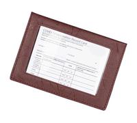 FIRSTXIU Funda para pasaporte de viaje con ventana transparente multifuncional, soporte para tarjetas impermeable, construcción de PVC, transparente, burdeos, Mass Beauty