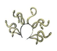 FIRSTXIU Gorgon Snake Hairhoop Halloween Costume Props Headband Party Headdress Women Girl Cosplay Headwear Carnivals Accessories