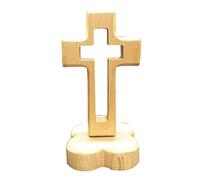 FIRSTXIU Holy Land Market - Altar de pie o mesa de madera para cruz, Dios Jesucristo, decoración de mesa de intercesión