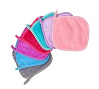 FIRSTXIU Juego de 7 manoplas absorbentes de franela hipoalergénicas, toallas de algodón para niños y adultos, guantes de lavado desmaquillantes