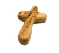 FIRSTXIU Marcapáginas de madera mediana para cruz de mano, para regalo religioso, cristiano, para colgar en la palma de la mano, para cruz, oración