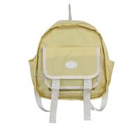 FIRSTXIU Mochila escolar para mujer, estilo japonés, para estudiantes, mujeres, expositor de pines japoneses, Amarillo