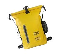 FIRSTXIU Mochilas de PVC resistentes al agua para deportes al aire libre, viajes, práctica mochila con múltiples bolsillos y correa para el hombro, amarillo, 30x46x15cm