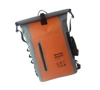 FIRSTXIU Mochilas de PVC resistentes al agua para deportes al aire libre, viajes, práctica mochila con múltiples bolsillos y correa para el hombro, naranja, 30x46x15cm