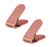 FIRSTXIU Paquete de 2 organizadores de zapatos ajustables con diseños resistentes, accesorio para el hogar para almacenamiento de zapatos multiusos, solución de ahorro de espacio