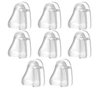 FIRSTXIU Paquete de 8 soportes de pared para gafas, prácticos soportes para gafas con forma de nariz, organizadores de almacenamiento para instalación en pared, soporte creativo