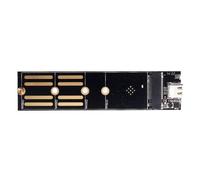 FIRSTXIU PCB Ngffs NVME HDDs a USB 3.1 tipo C placa elevadora compatible con múltiples tamaños 2230 2242 2260 2280 Drive Gaming PC Ssds adaptador de transferencia