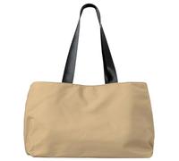 FIRSTXIU Práctica bolsa de hombro de nailon para mujer con gran capacidad y diseño resistente al desgaste, bolso de compras para viajes o trabajo, Khaki, Talla única