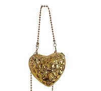FIRSTXIU Práctico bolso cruzado delicado y funcional de acrílico, bolso de hombro con cadena, adecuado para varias ocasiones, Estilo dorado 2, Talla única