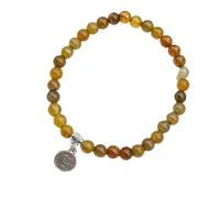 FIRSTXIU Pulsera elástica de cuentas de oración con 33 cuentas de cristal para hombres y mujeres, unisex, elástica, Misbaha, Bead diameter 6mm, circumference about 20cm, vidrio/esmaltado