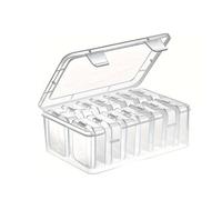 FIRSTXIU Solución de almacenamiento de 15 piezas con 1 caja grande y 14 pequeñas diseños para joyas, cuentas, píldoras y otros objetos pequeños, organizadores de suministros de manualidades