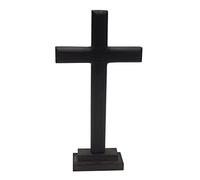 FIRSTXIU Soporte de madera para decoración de cruz, mesa de pared, altar para cruz, con soporte para oración, capilla, iglesia, decoración del hogar, regalo cristiano