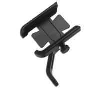 FIRSTXIU Soporte para teléfonos inteligentes para motocicleta, rotación de 360 grados, soporte de teléfono sin herramientas, soporte estable para teléfono de motocicleta, soporte de aluminio de