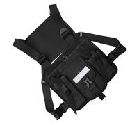 FIRSTXIU Tacticals Chest Rigs - Bolsa deportiva para mujer y hombre, arnés de pecho, gran capacidad, para exteriores, negro reflectante, 28*5*24cm, Mochila