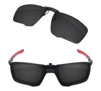 Firtox Clips polarizados para gafas de sol Oakley Crosslink Zero Asian Fit OX8080-58, protegen tus ojos para hombres y mujeres, color negro sólido