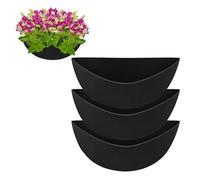 Firulab 3 Forros semicirculares para maceteros de 31 cm/36 cm/41 cm, Forros de Tela para Plantas, Forros para cestas de Flores, Forro de Fieltro de Repuesto para macetero Colgante