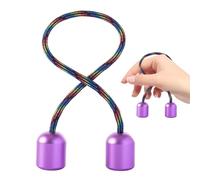 Firulab Begleris Fidget Beads, Worry Fidget Finger Toys Mano Práctica Perlas Habilidad Spin & Bump, Aleación de Aluminio Worry Beads Fidget Juguete para Hombres Mujeres Adolescentes