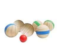 Firulab Bolas de Petanca - Juego de Bolas de bochas de Madera - Bocce Ball, Bocce Pallino Balls Reemplazo para Mejorar el Pensamiento, la precisión, la precisión, Las Habilidades de coordinación