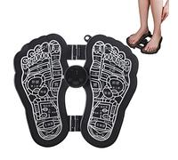 Firulab Estera de acupuntura para pies - Almohadillas masajeadoras para estimulador de pies EMS,Máquina masajeadora de pies Plegable con 6 Modos y 9 intensidades para Uso en el hogar, la Oficina