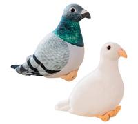 Firulab Peluche de, Juguete de Peluche de de simulación, 20 cm, de Peluche, Palomas Blancas, pájaros, Peluches, decoración del hogar, Juguete de Peluche, Regalo