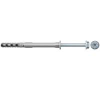 Fischer 046337 Fijación del Marco, Zinc, 10x230 mit Sechskantschraube mit Unterlegscheibe