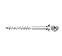 Fischer 100 tornillos para aglomerado FSPII, 6 x 200 mm, cabeza avellanada, galvanizado, rosca parcial, estrella interior, TX - 551264