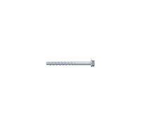 fischer 100 tornillos para hormigón FBS 5 x 40/5 US hexagonales con arandela, acero galvanizado, montaje rápido en hormigón y mampostería, ideal para instalaciones eléctricas y SHKL