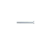 fischer 100 tornillos para hormigón FBS 5 x 50 15/5 SK, cabeza avellanada, acero galvanizado, montaje rápido en hormigón y mampostería, ideal para instalaciones eléctricas y SHKL