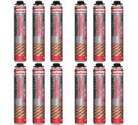 Fischer 12 unidades de espuma de poliuretano PUP T de 750 ml, para fijación de tejas y pares, uso con pistola