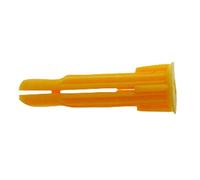 fischer 18901 - Taco de polipropileno P 6C multiusos, caja de 100, color amarillo