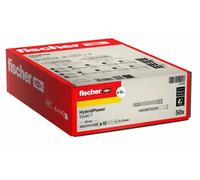 Fischer tacos alargados HybridPower T – nailon y acero, tornillo avellanado Torx – 50x
