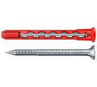 Fischer 50 x HybridPower T, tacos alargados de nailon y acero con tornillo avellanado plano Torx, seguro como un anclaje metálico y fácil de instalar como un taco de nailon, 577365