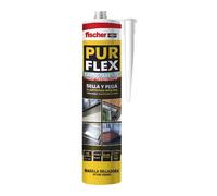 Fischer 511368 Purflex Sellador Adhesivo de Poliuretano Gris Monocomponente 300ml