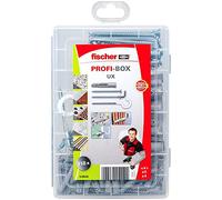 Fischer 518526 Meister-Box universales Borde, 118 Piezas, UX Tacos con Tornillos y Ganchos, Set