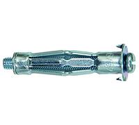 Fischer Taco metálico para material hueco HM 6x80 S con tornillos – envase de 50 ud.