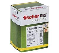 fischer 524847 Taco de Clavo Verde estándar, Greenline, 6x60/30