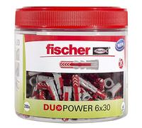 fischer 535981 Tacos de Lata, Gris, DUOPOWER 6x30 (200)