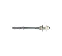 Fischer 538948 - Fijación para lavabos de siembra y sanitarios de pared, incluye 2 tacos SX 14, 2 tuercas de nailon BU M 10, 2 tornillos de doble rosca M 10 x 230, 2 casquillos