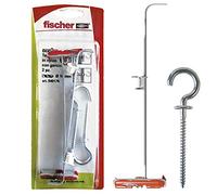 Fischer 540176 - Tacos para cartón yeso Duotec 10 R K con gancho, color gris