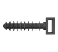 fischer 545787 - Taco Brida para sujeción de Cables 9,5x3, (100 Uds) Color negro