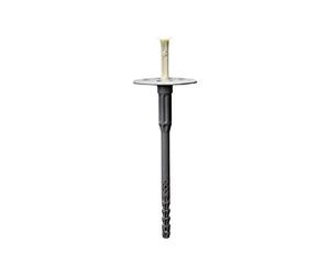 Fischer 546805 - Soporte aislante para yeso con clavo de plástico, 100 unidades, color blanco, PN8/100 mm
