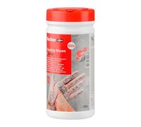 fischer 567456 - Xtreme Toallitas de limpieza industrial multisuperficie, aptas para limpiar manos con grasa, adhesivo, pegamento, lubricantes, aceites, 100 unidades