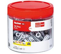 fischer 567920 SX Plus - Enchufe de pared de expansión, 8 mm x 40 mm, lata de 80 tapones